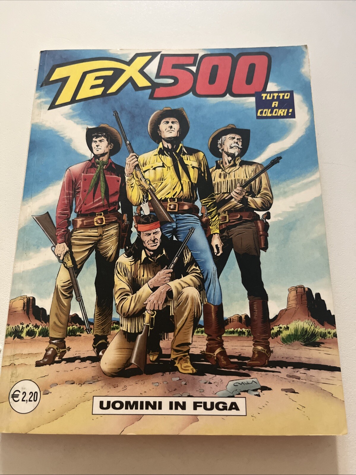 GIORNALINO FUMETTO TEX BONELLI Uomini In Fuga N 500 - COLLEZIONE VINTAGE