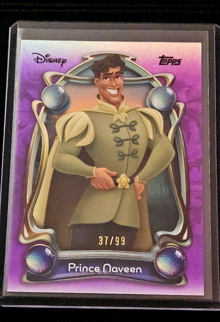 2025 Topps Disney Wonder PRINCE NAVEEN 37/99 Purple Foil 