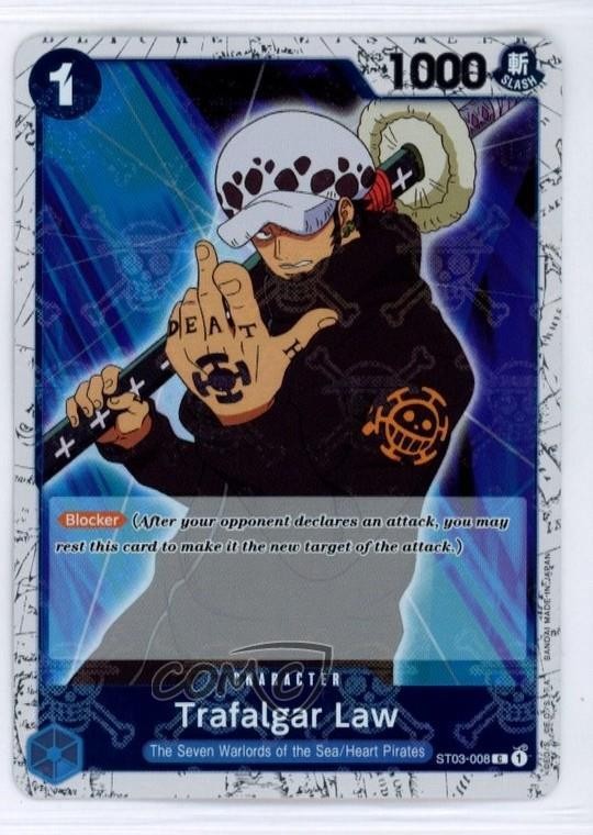 Gioco di Carte One Piece 2022: Starter Deck: 7 Warlords of the Sea ST03 Trafalgar Law