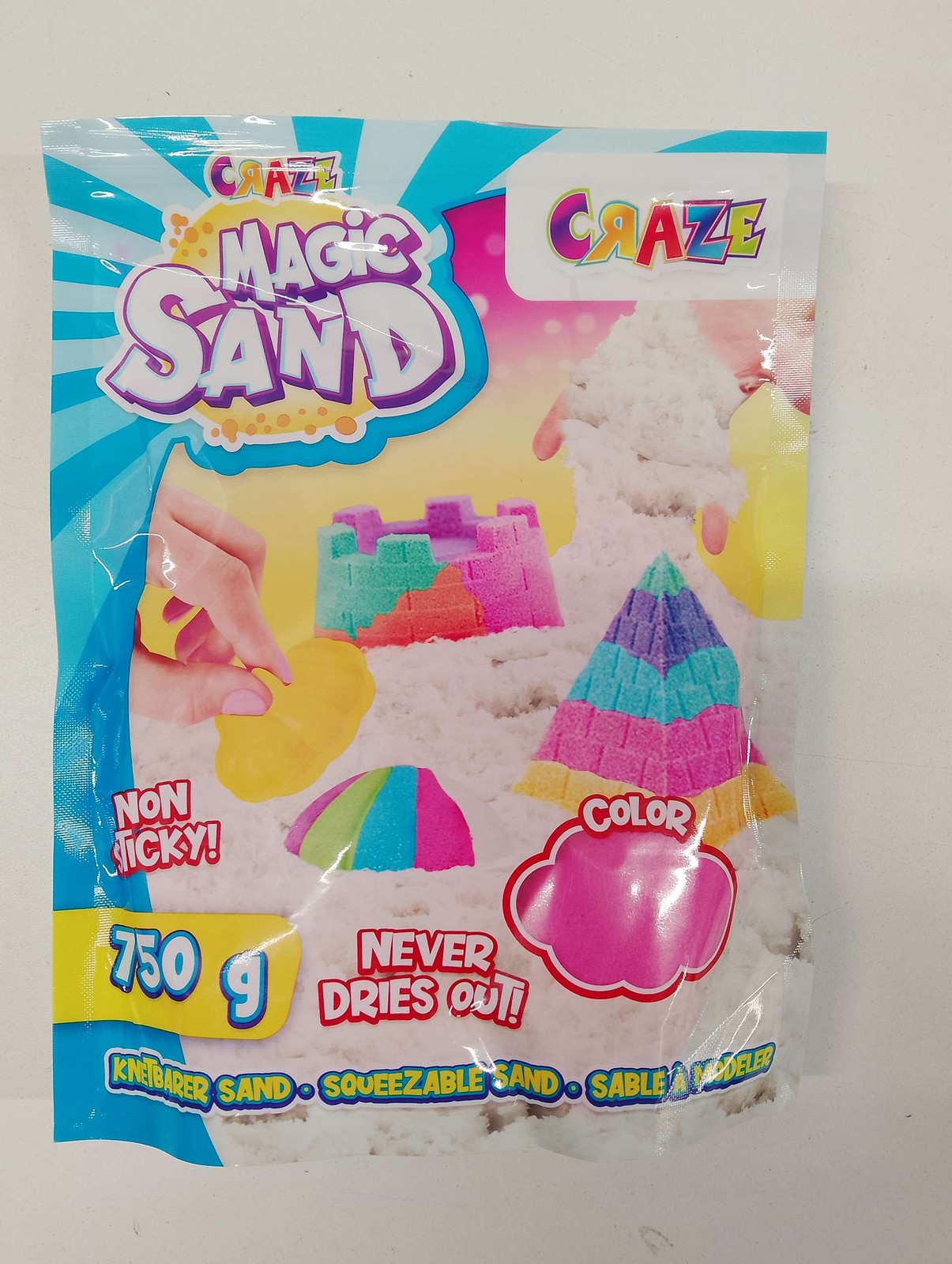 Sabbia Cinetica 750g Ricarica Rosa