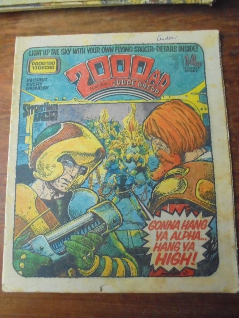 2000AD featuring JUDGE DREDD, prog 190 - 10th December 1980