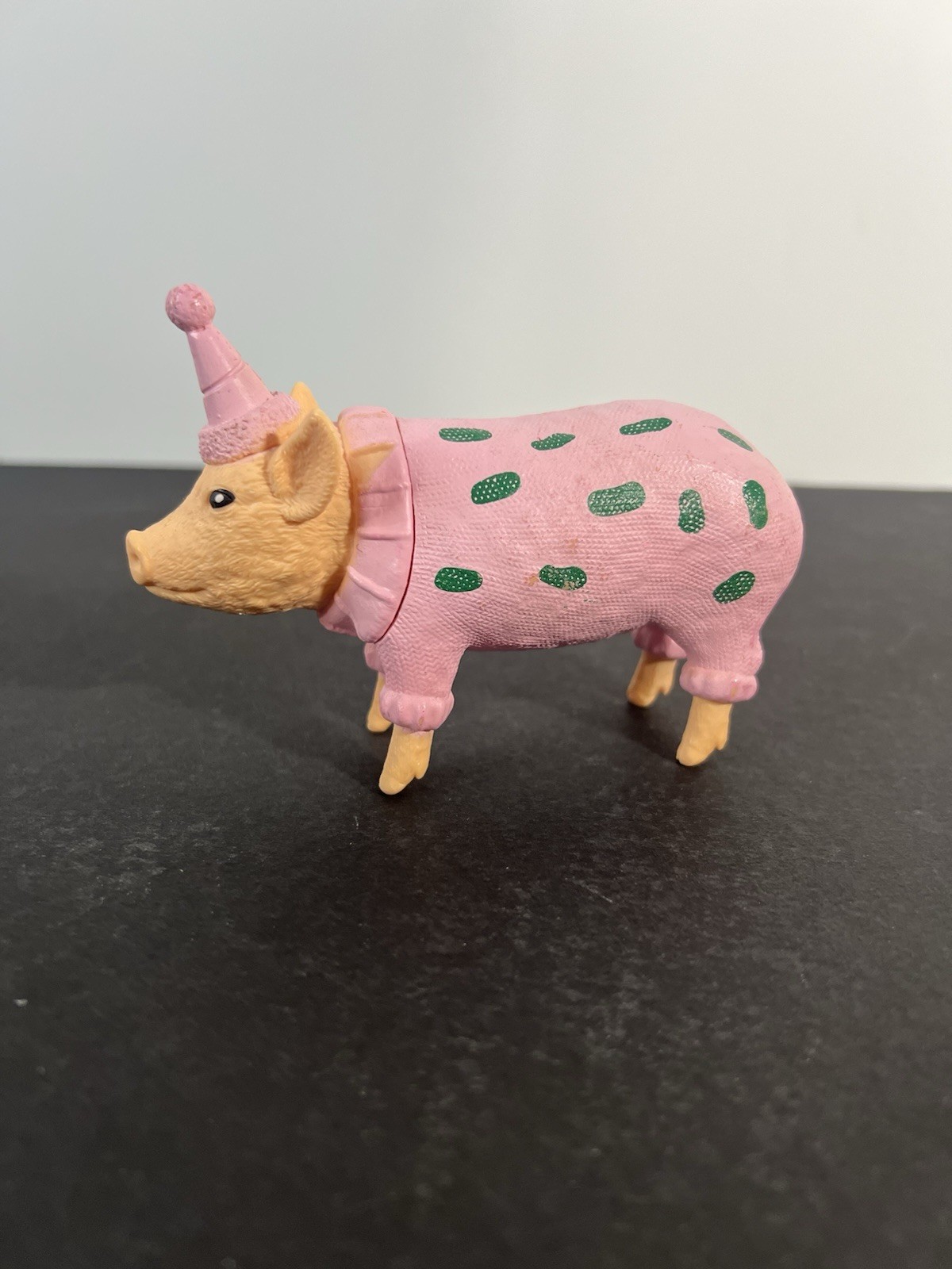 Ankyo Party Animals Figura Rosa Pois Maiale Bersaglio Cake Toppers Fattoria