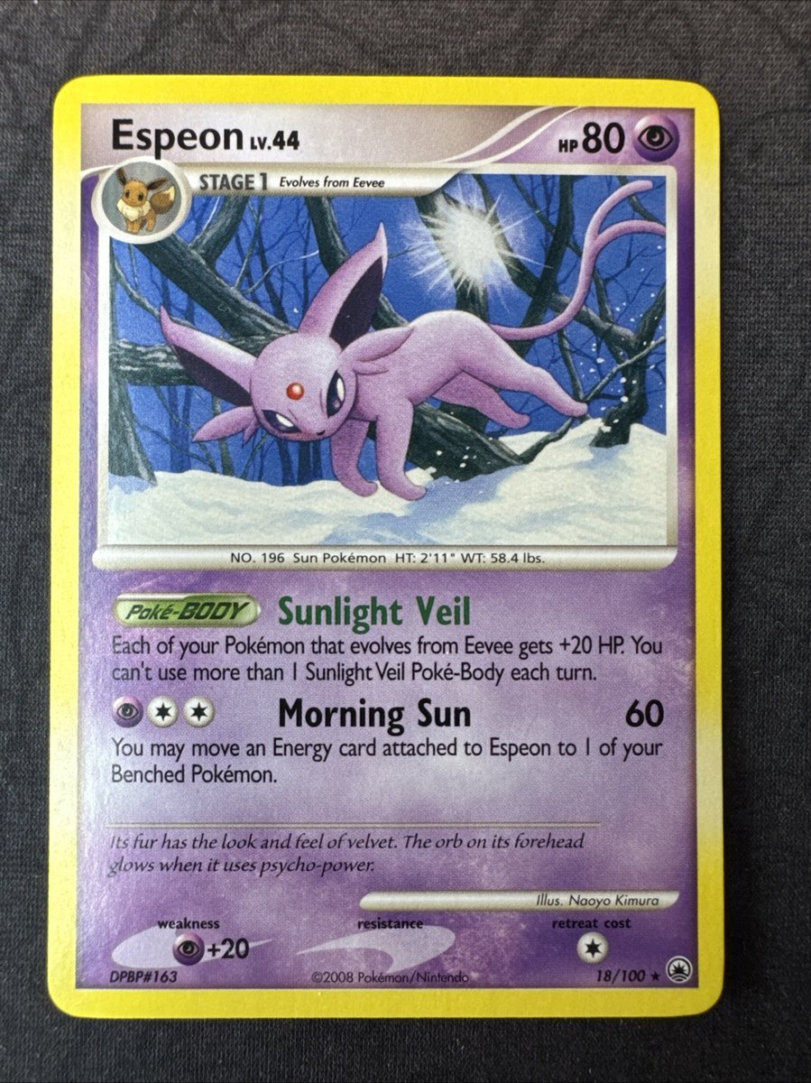 Espeon 18/100 Majestic Dawn Raro Pokemon MJ