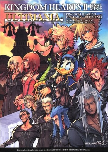 JAPAN Kingdom Hearts II Final Mix + Ultimamania Square enix Disney... modulo libro JP