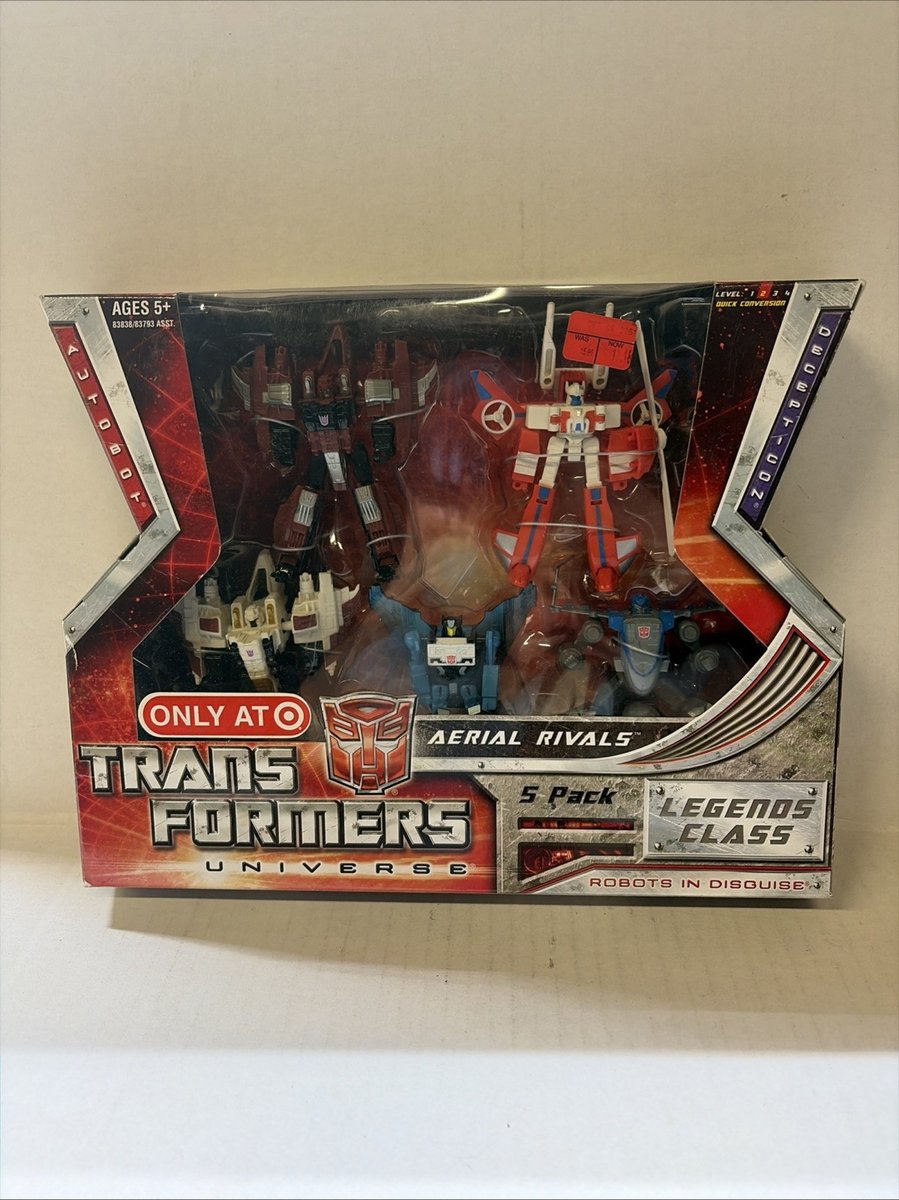 Transformers Universe 5 Pack Legends Aerial Rivals Target Exclusive Sealed