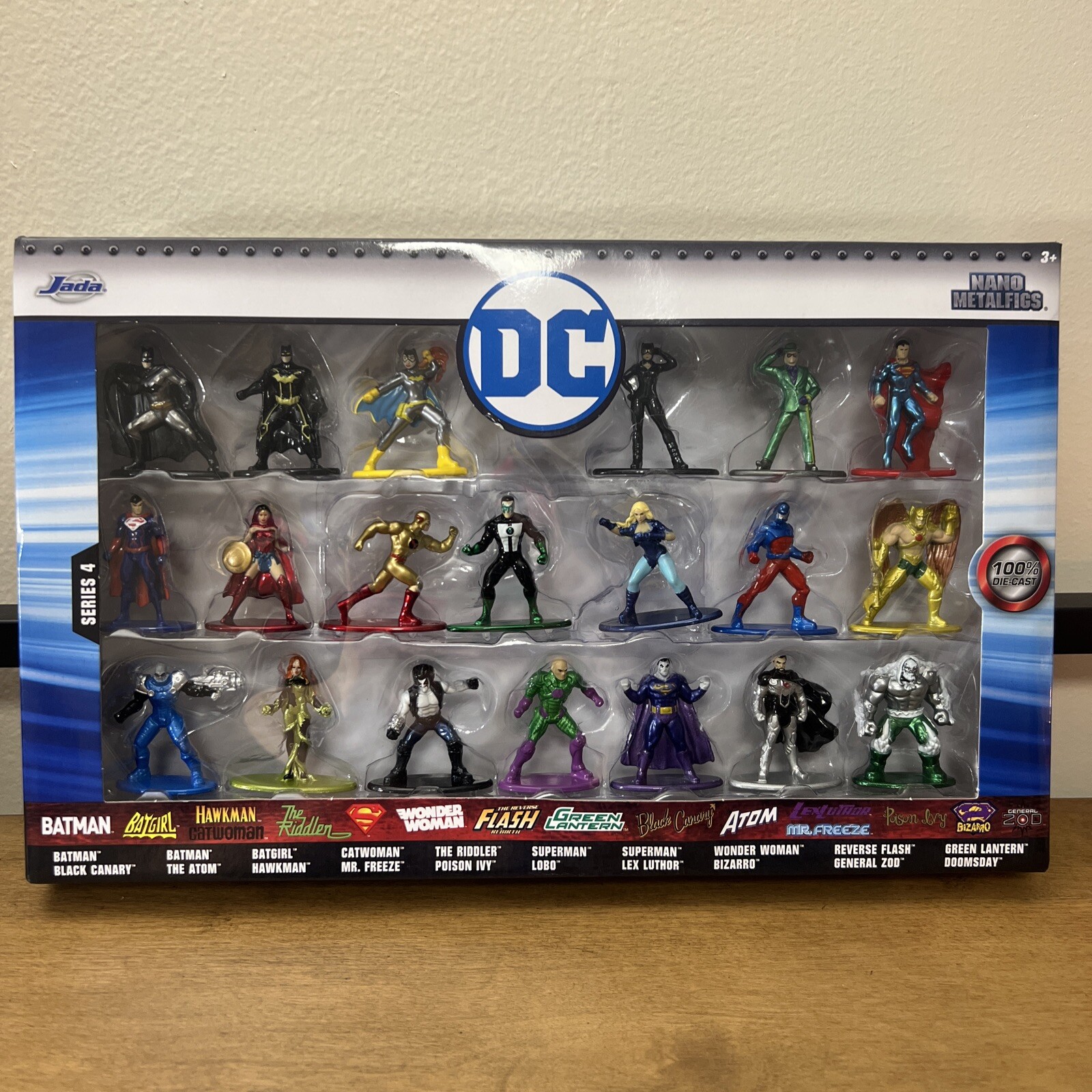 DC Comics 1,65" Die-Cast Metal Personaggi da Collezione Confezione 20 Giocattoli Jada NUOVO