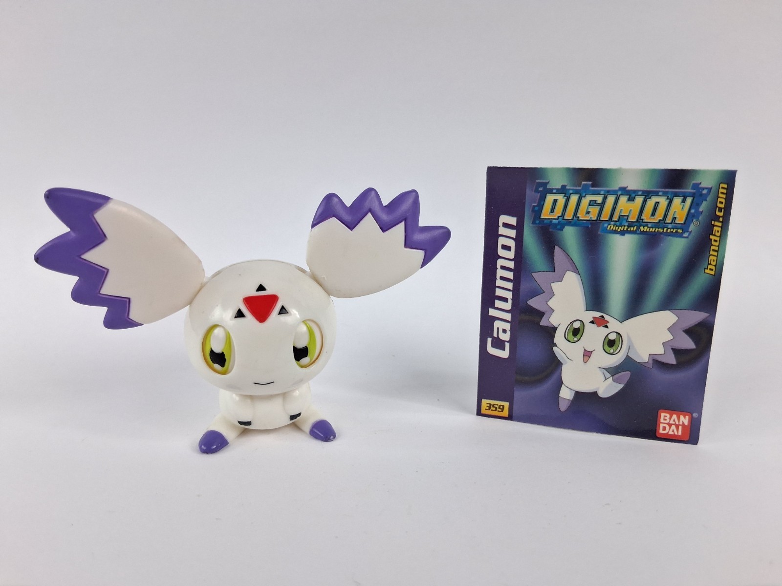 Vintage 2001 Bandai Digimon Calumon Action Figure w/ Card #359 Tamers