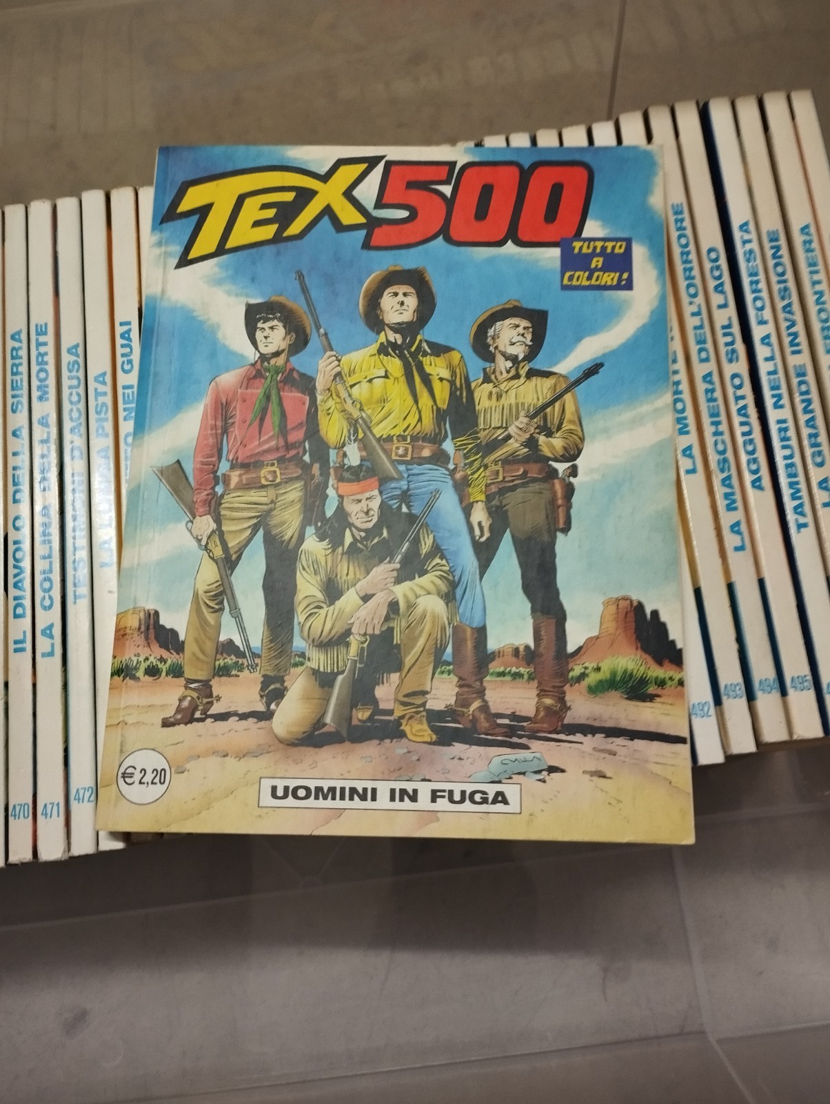 TEX BONELLI COLLEZIONE MENSILE SEQUENZA COMPLETA DAL 401 AL 500 PRIMA EDIZIONE  