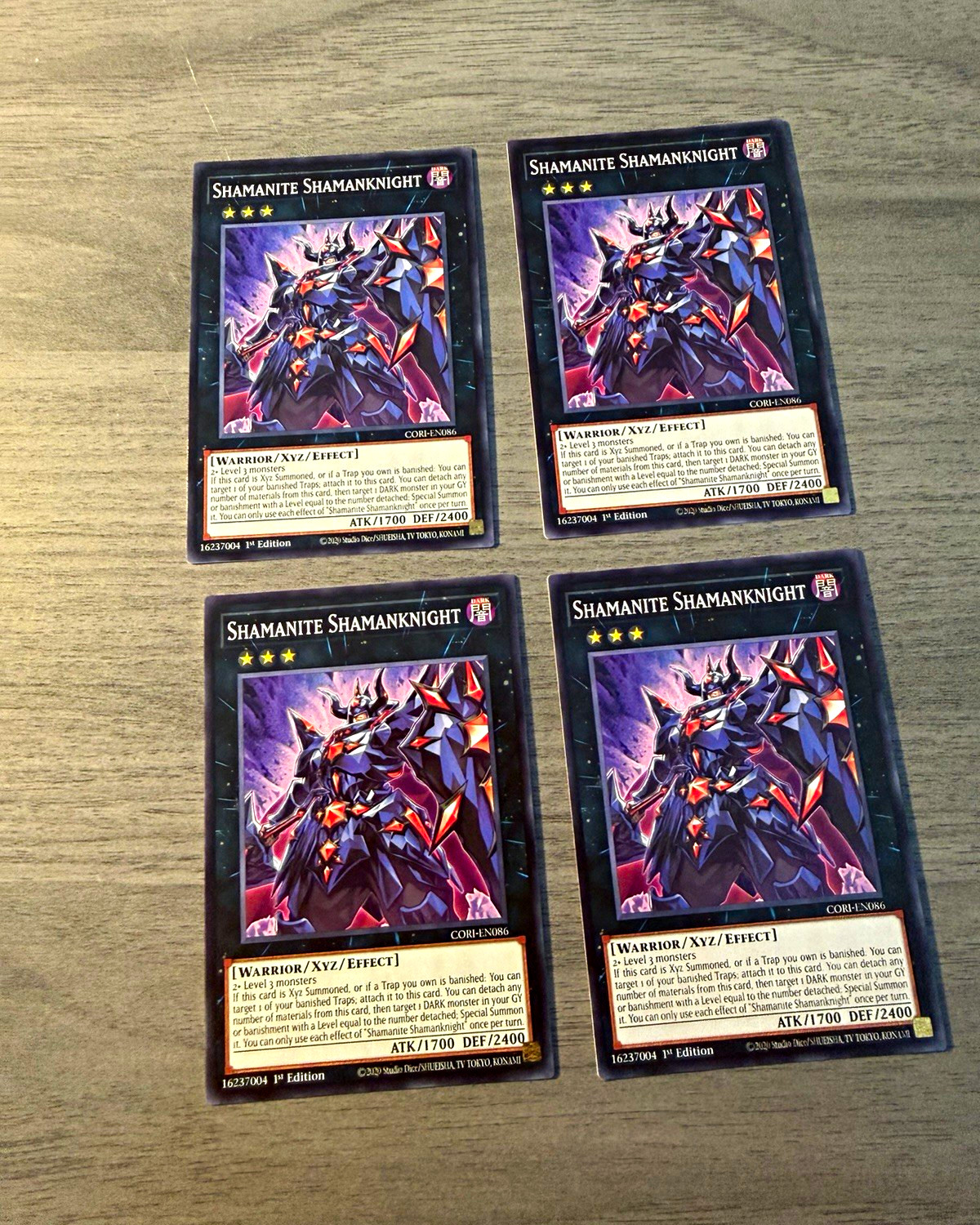 Yu-Gi-Oh! TCG Lotto 4 Sciamanite ShamanKnight CROS-EN086 1° Edizione Regolare
