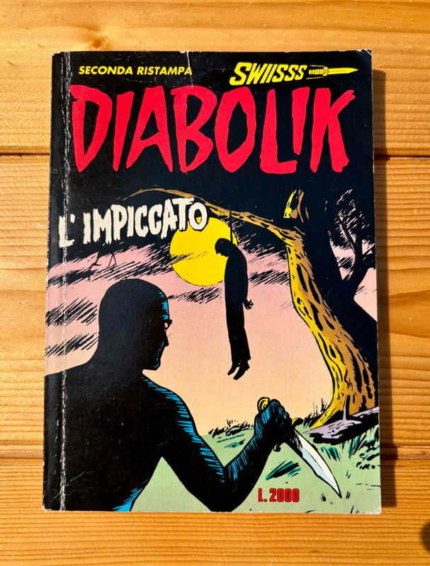 Diabolik L'Impiccato N. 10 Seconda Ristampa Swiisss Astorina Vintage