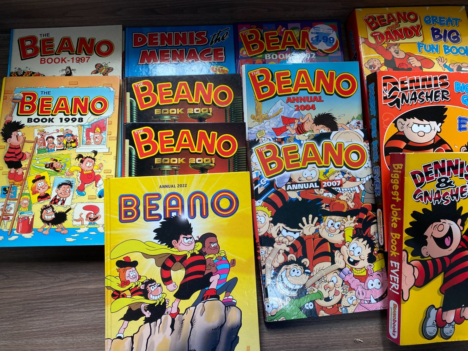 60+ Beano Annuals Magazines Comics Calendars 1995 + RARE excellent condition