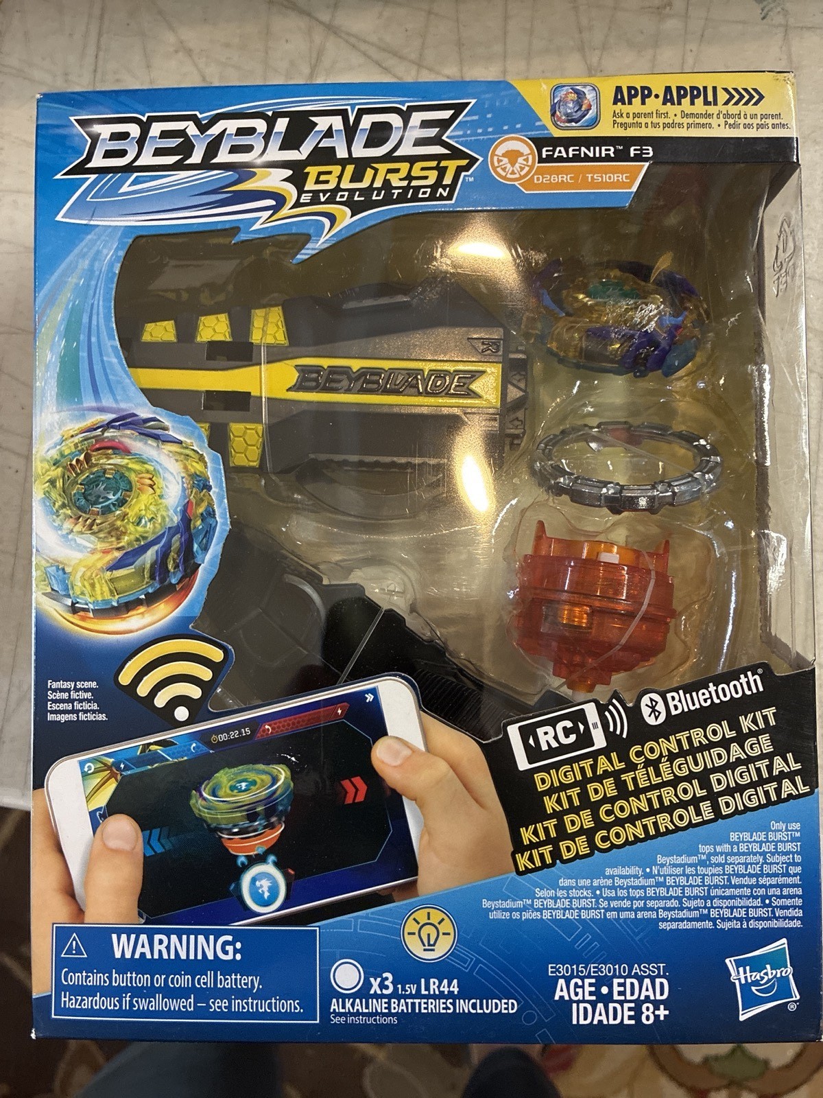 Hasbro Beyblade Burst Evolution Fafnir F3 Digital Control Kit NEW