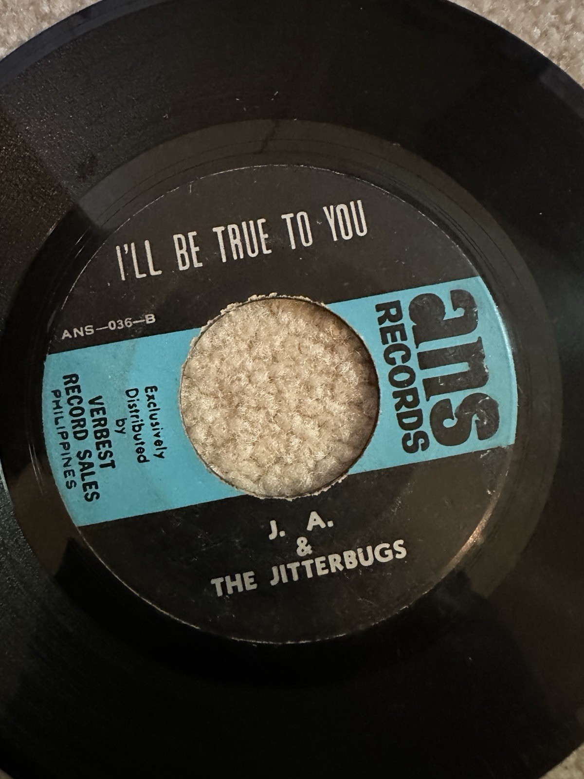 J.A. & The Jitterbugs 45 rpm Philippines 7" Comp Esta Usted