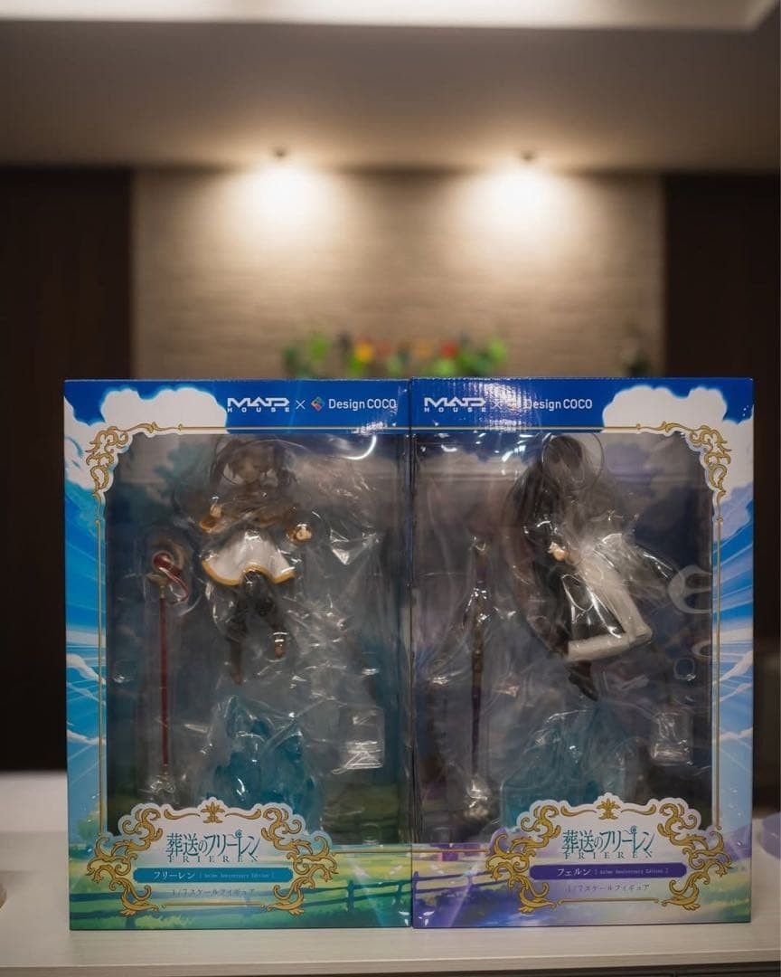 Set figure Frieren Fern scala 1/7 design COCO MADHOUSE con supporto acrilico