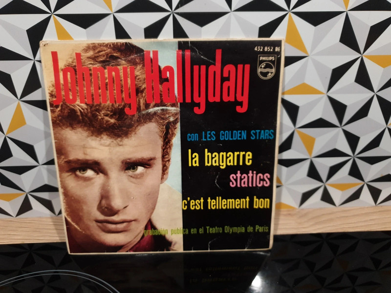 Vinyle 45T Johnny Hallyday - La bagarre - Espagne - Philips 432 852 BE
