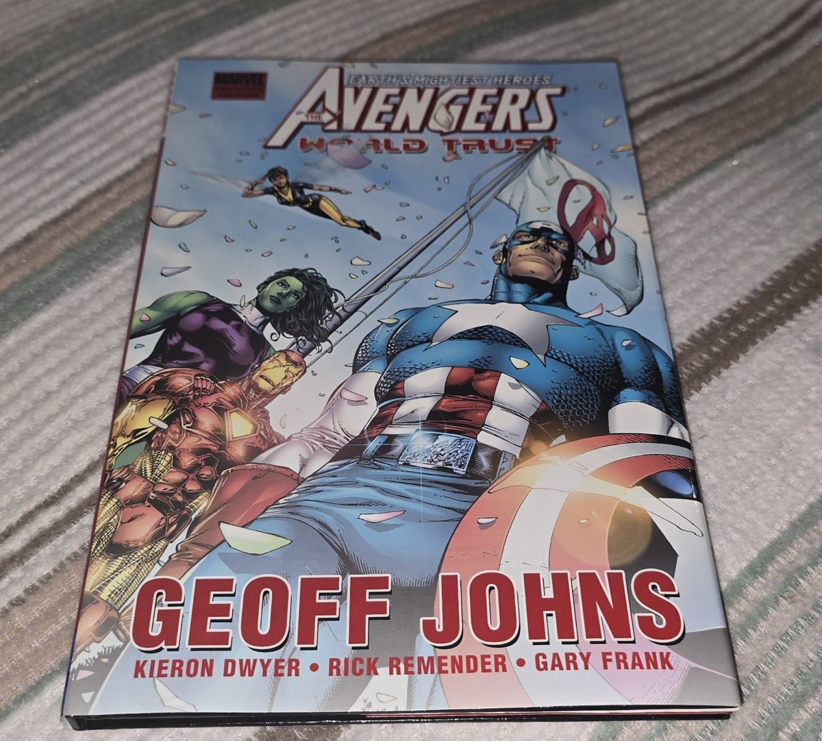 Avengers World Trust Hardback Hard Cover Back HB HC First Print Graphic Novel 
