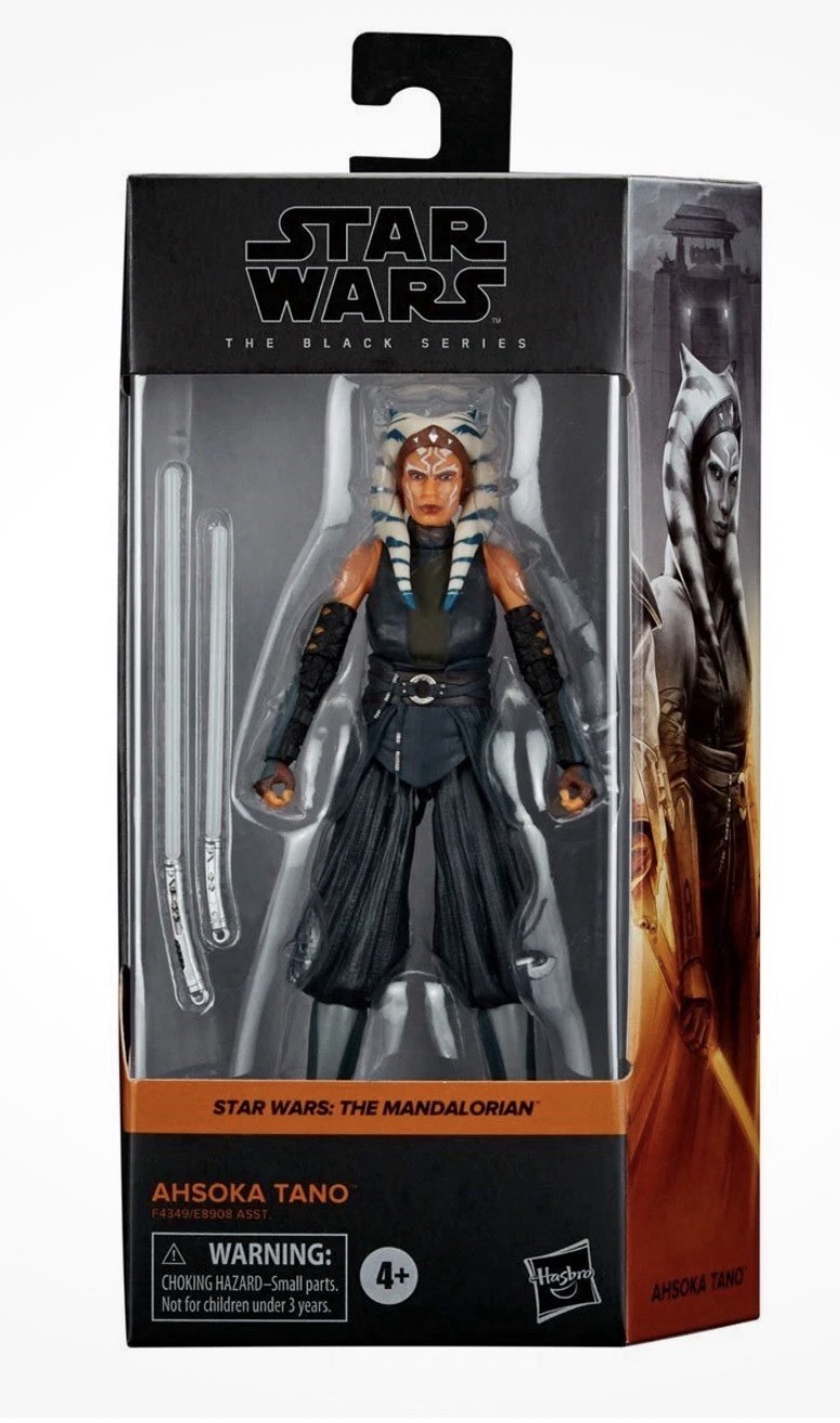 Star Wars Modellino Mandalorian Ahsoka Tano 6" Serie Nera Nuovo
