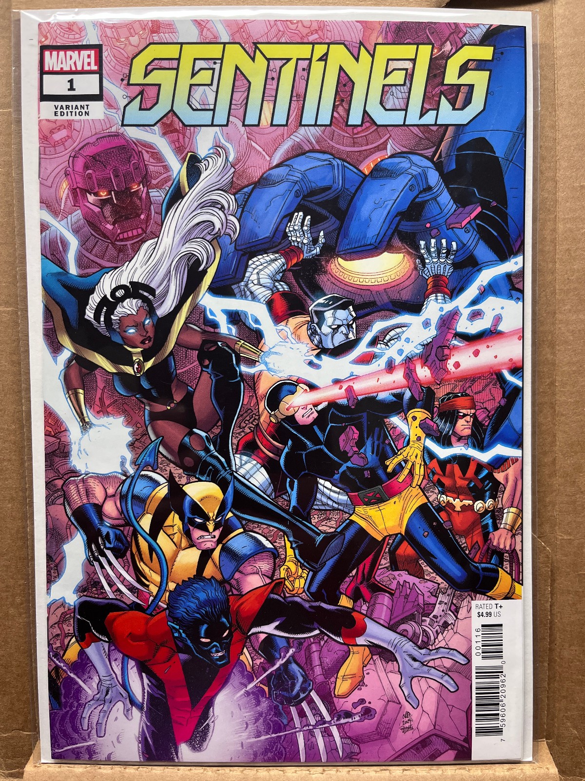 Sentinels #1 1:25 Nick Bradshaw vendita al dettaglio incentive variante rapporto cover Marvel