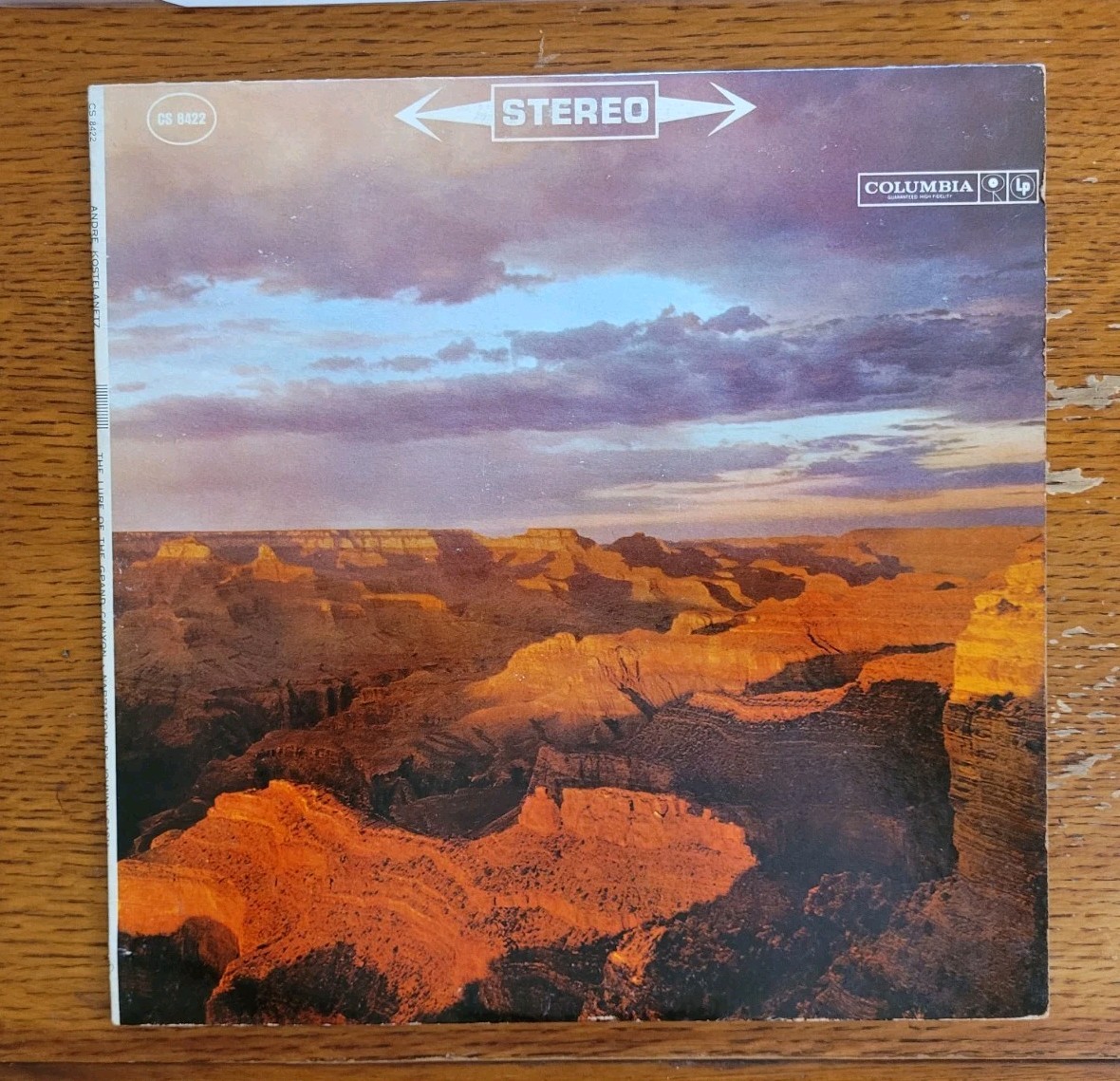 Johnny Cash Lure Of The Grand Canyon  LP Columbia CS8422 Andre Kostelanetz VG+