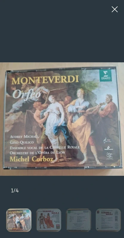 Óperas Orfeo( Monteverdi) y Samson et Dalila ( Saint-Saëns )