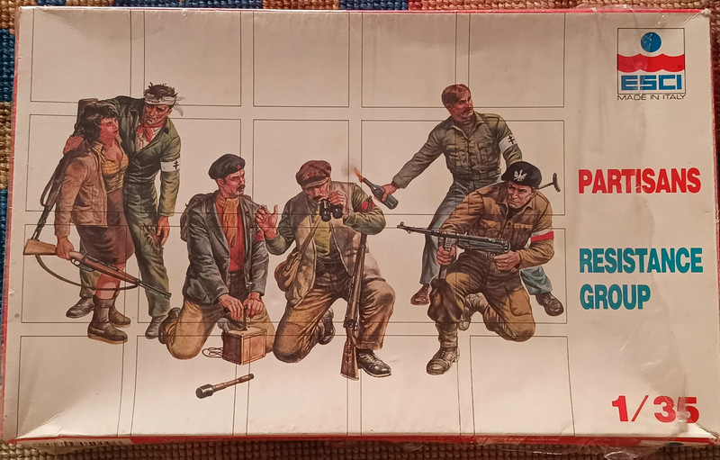 Modellismo statico ESCI Partisans resistance group scala 1:35 vintage