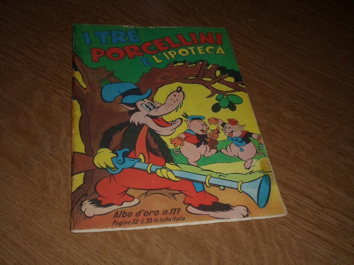 albo d oro n177 i tre porcellini  originale mondadori
