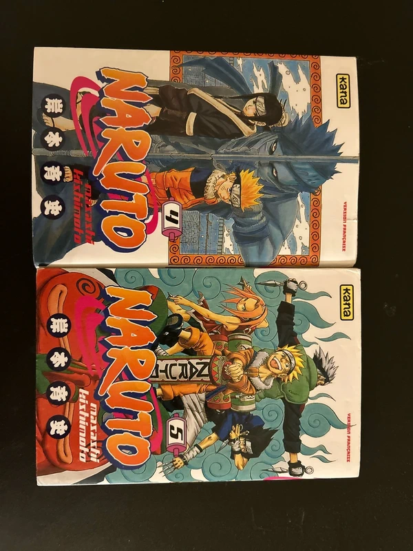 Lot de deux naruto tome 4 et 5
