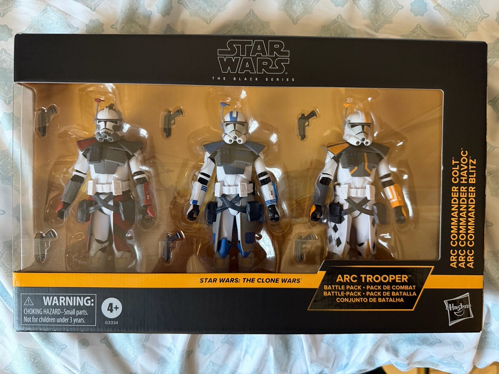 Star Wars Black Series ARC TROOPER BATTLE PACK Clone Wars 6" Figure Confezione da 3 Nuovo con scatola