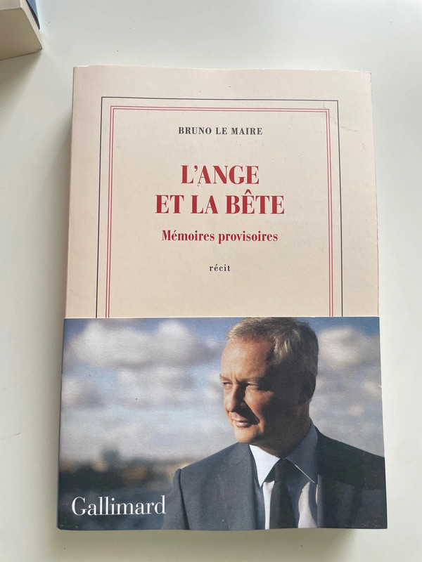 Livre Bruno le Maire L’ange et la bête