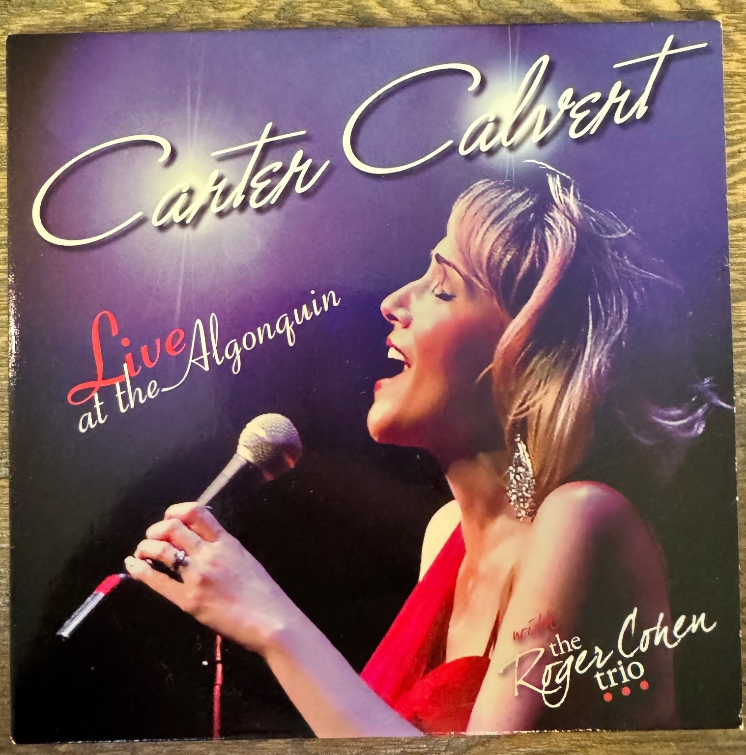 Carter Calvert Live at the Algonquin CD with The Roger Cohen Trio Jazz Vocal Pop