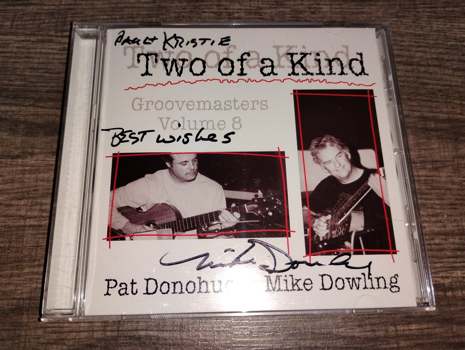 Pat Donohue & Mike Dowling Two of a Kind Vol. 8 Music CD 2002 Signed Autographed