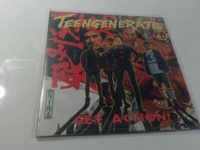 LP 33t Teengenerate "get action" punk rock garage oi crypt