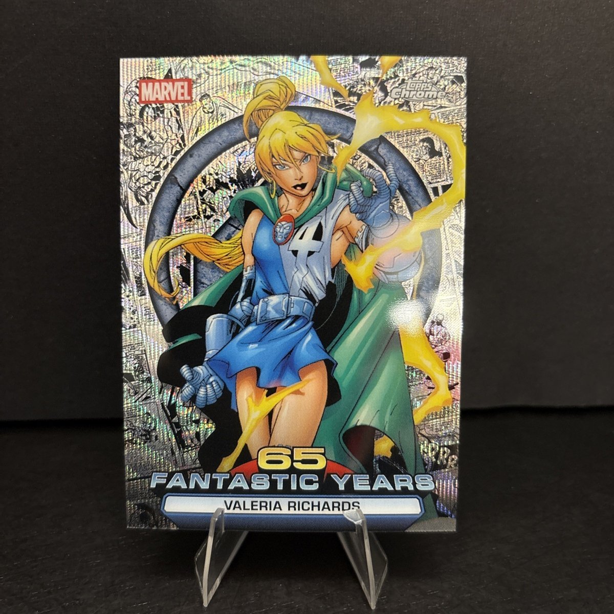 2026 Topps Chrome Marvel Valeria Richards 65 Fantastic Years Refractor
