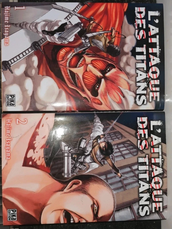Manga l'attaque des titans T1 et T2