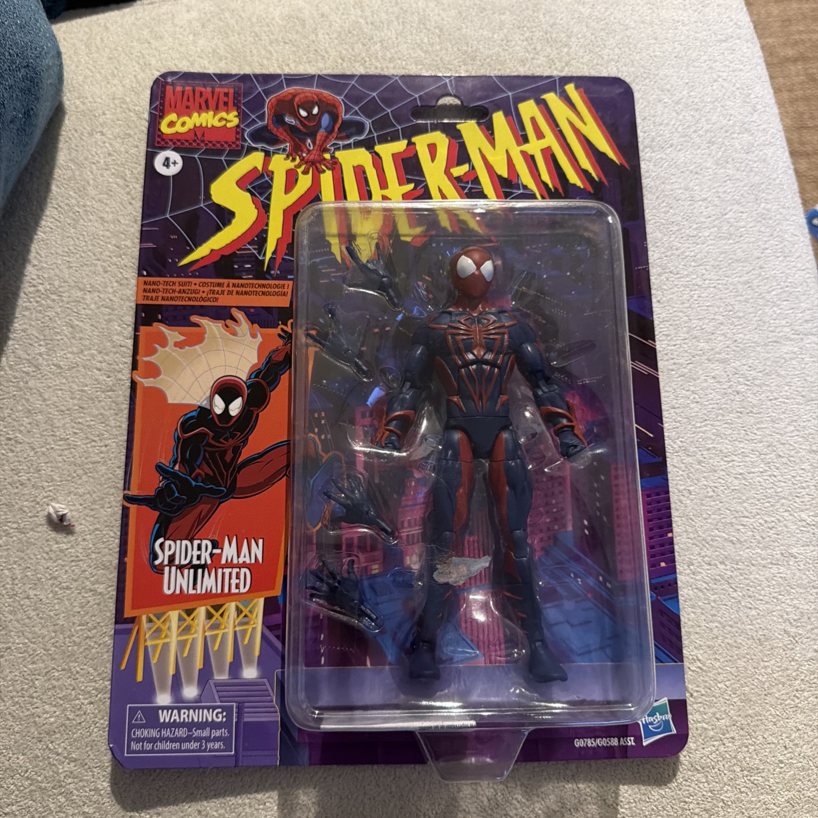 Marvel Legends Retro Series Spider-Man Unlimited 6” Action figure Brand New