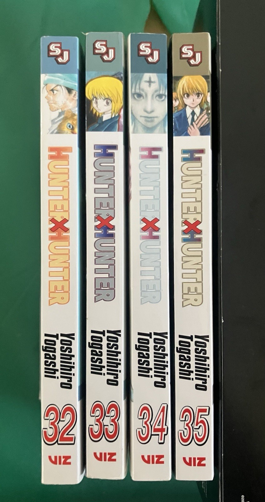 Hunter x Hunter manga volumi 32 33 34 35 32-35 inglese copertina morbida VIZ lotto set