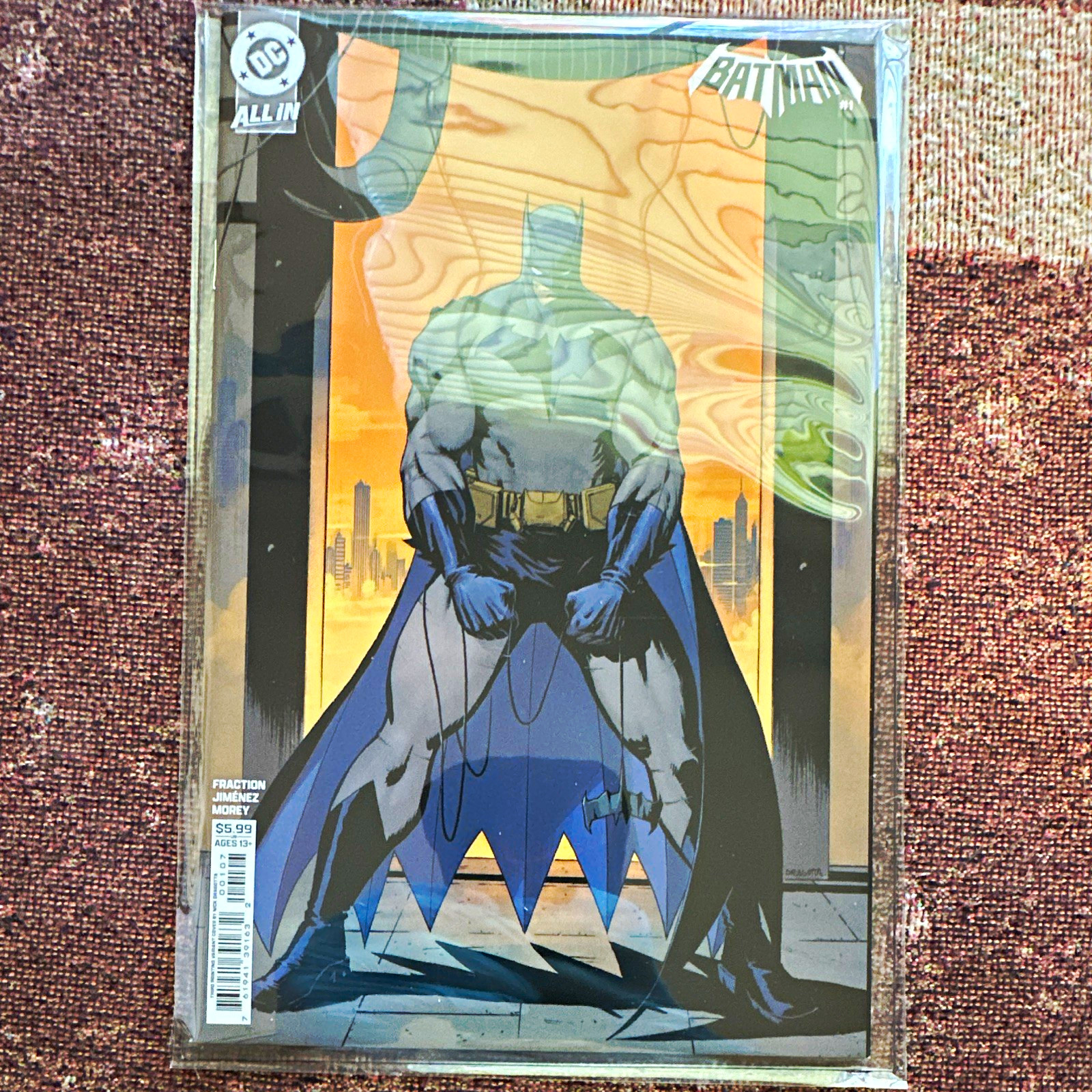 DC Batman #1 Edizione Singola Colore Frazione Frazione Fumetto Jimenez 9.8+ Garanzia CGC READY