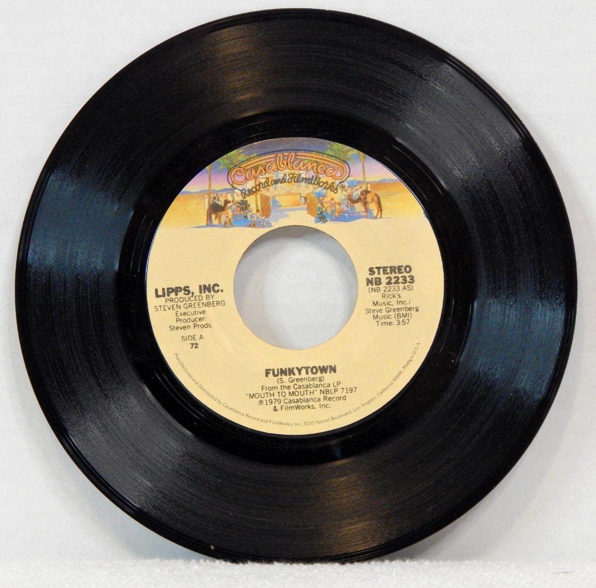 Lipps, Inc. – Funkytown - 1979 Casablanca Disco Funk 45 RPM 7" Single Record