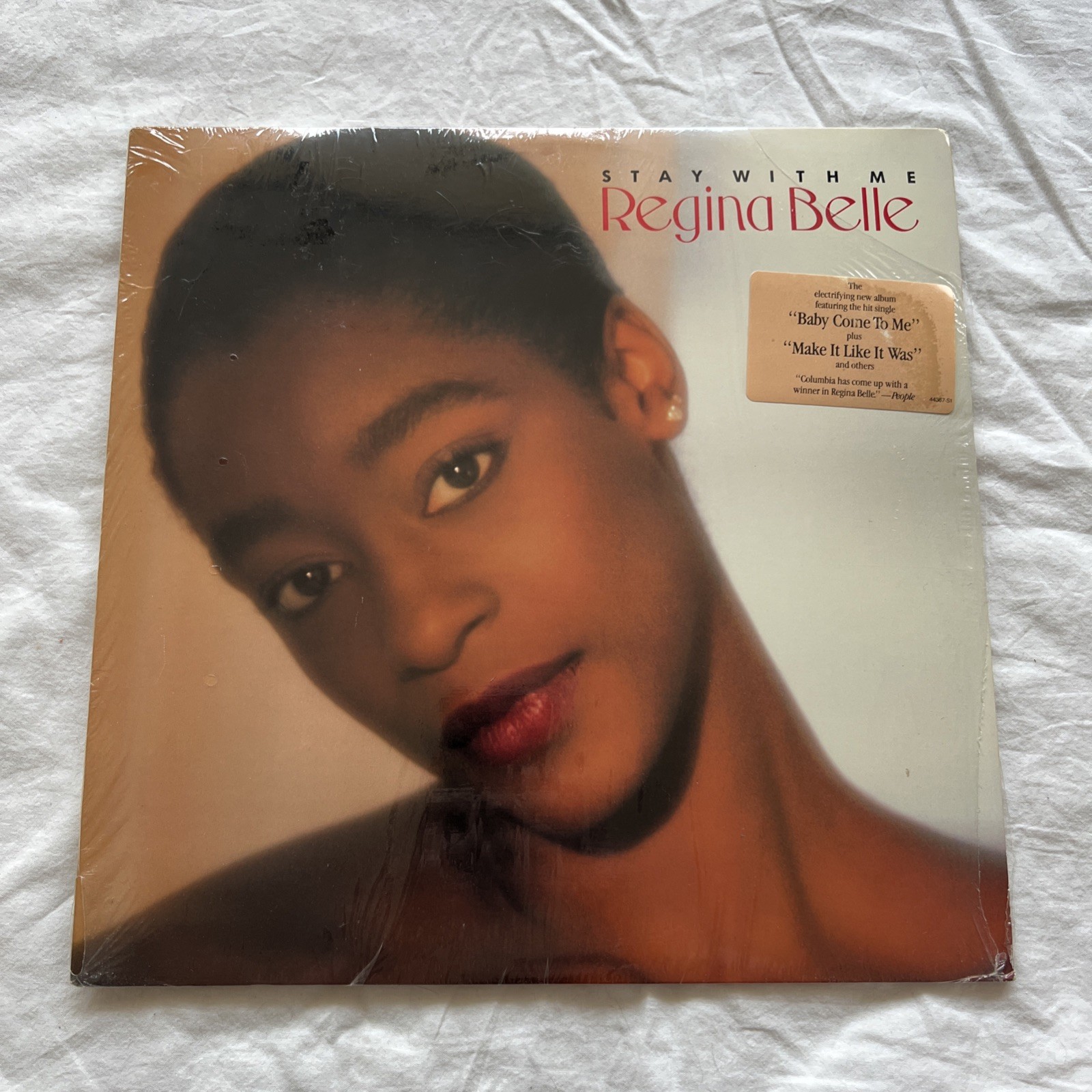 Regina Belle Stay With Me Vinyl Lp Record VG+ In Shrink Hype Promo