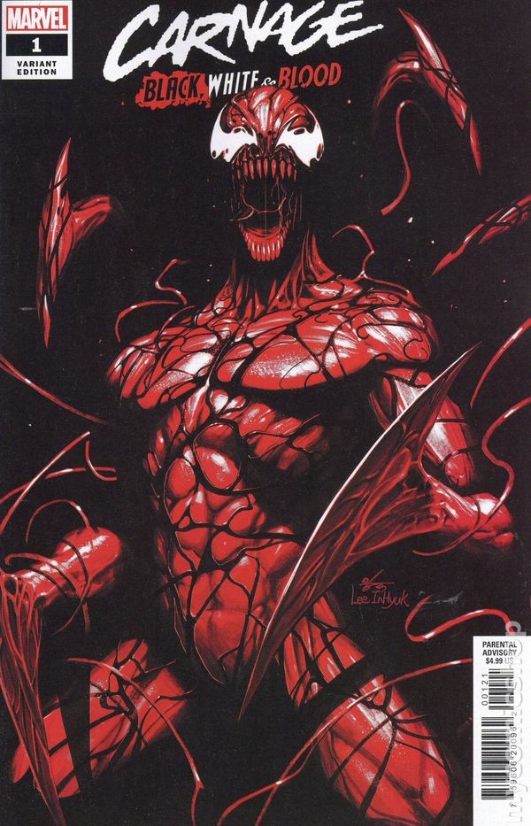 Carnage Black, White and Blood 1B Lee Variant VF 2021 immagine stock