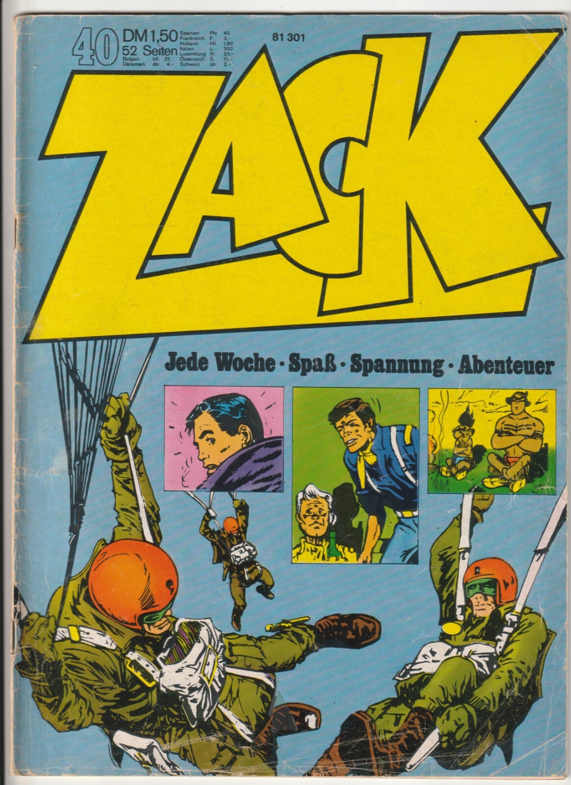 ✪ ZACK #40/1972, Corallo Editore COMICHEFT Z2-