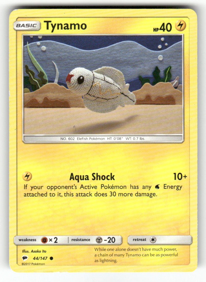 Tynamo 44/147 Ombre Brucianti Comuni Pokemon Giocato Leggermente