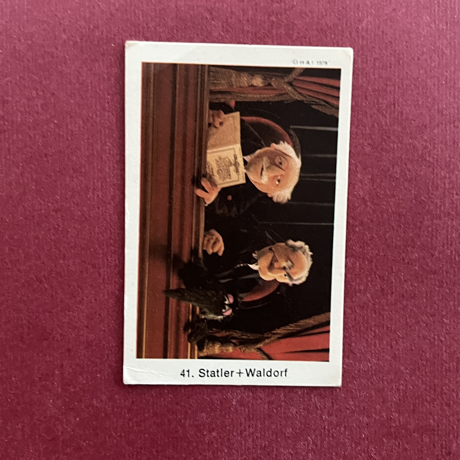 Statler + Waldorf 1979 Swedish Samlarsaker Popbilder #41 Trading Card