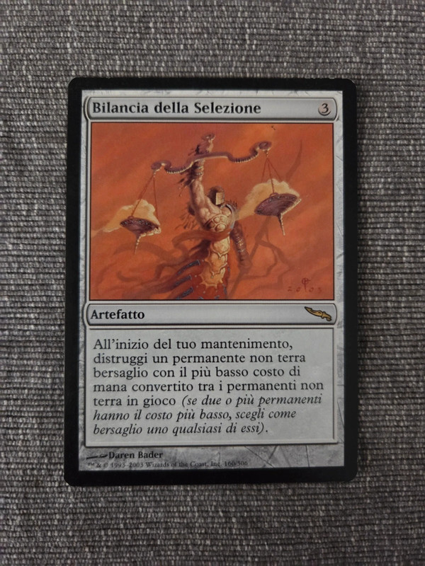 MTG Magic Bilancia della Selezione - culling scales - mirrodin