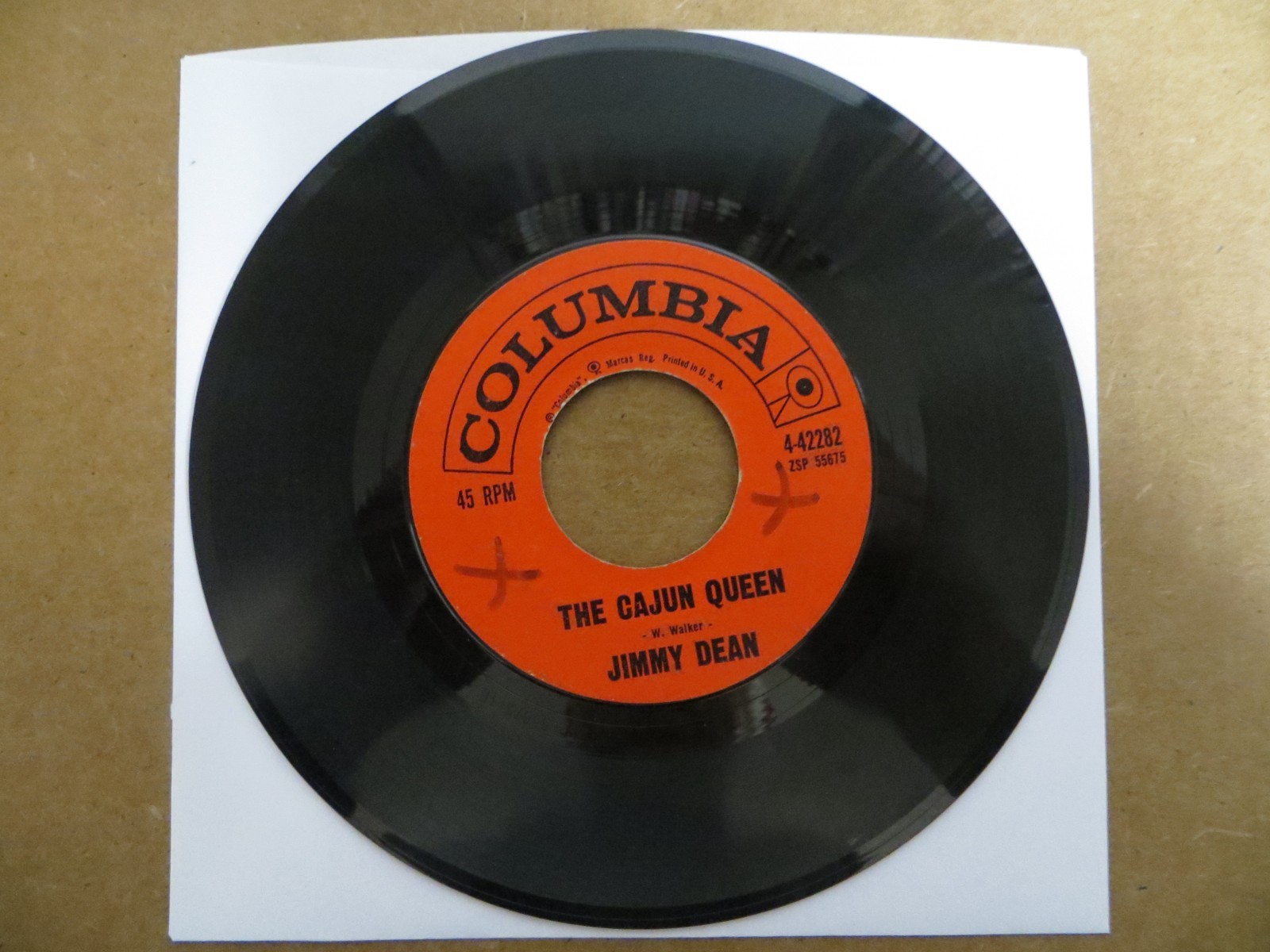 Jimmy Dean – To A Sleeping Beauty - 1962 - Columbia 4-42282 7" Single G+/Generic