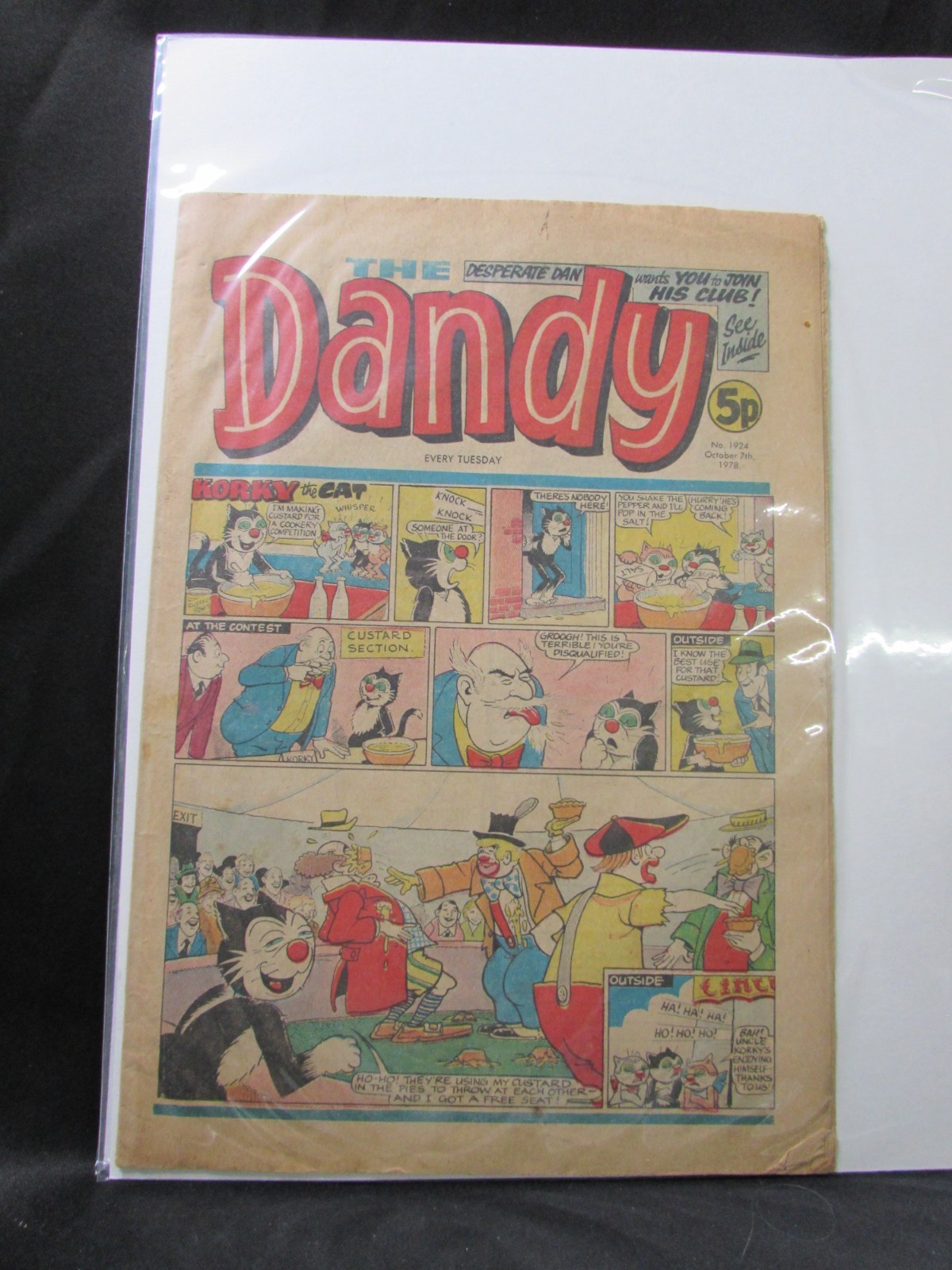 DANDY #1924 7 OTTOBRE 1978 DC THOMSON BRITISH WEEKLY UK COMIC D1