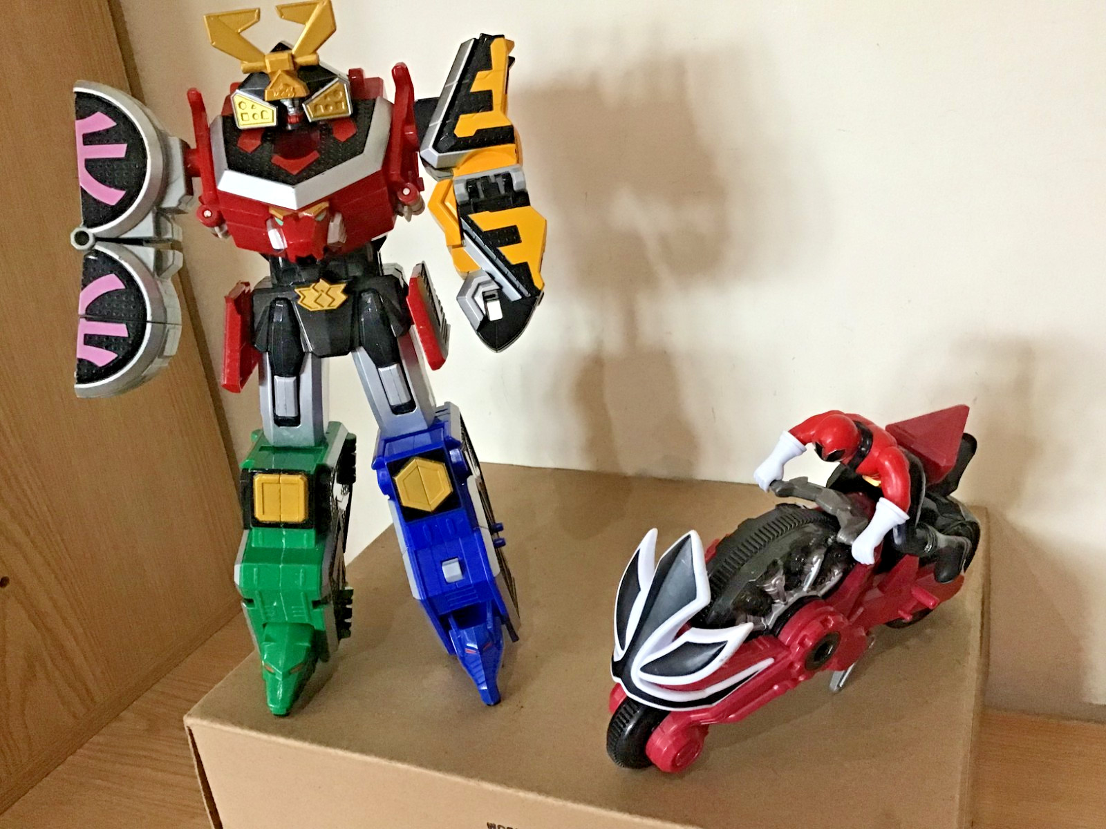Power Rangers Dx Samurai Animal Megazord (Bandai12) completo al 99% + bici rossa in ottime condizioni