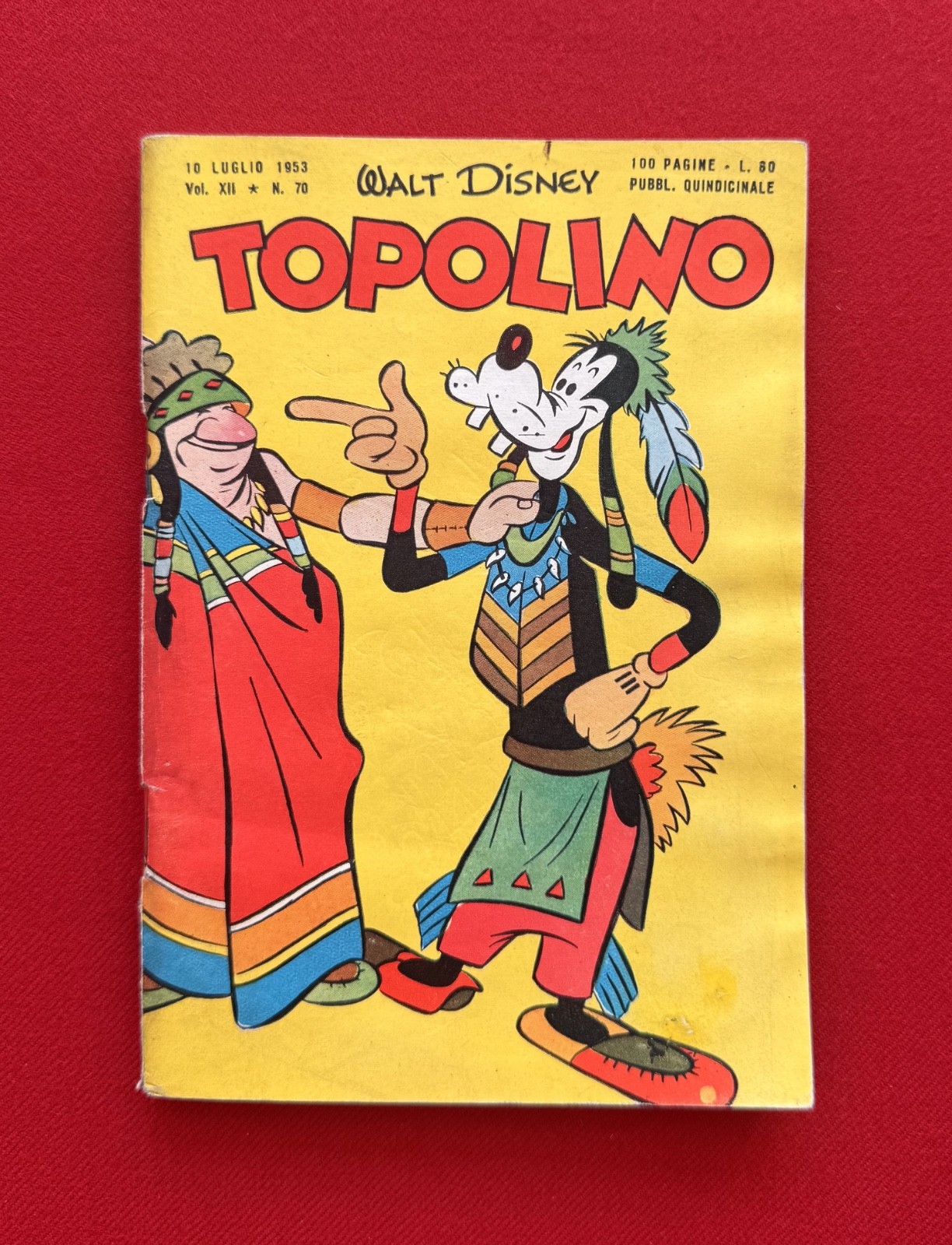 TOPOLINO # 70 PRIMA EDIZIONE  "OTTIMO"