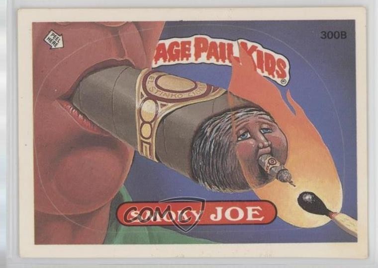 1987 Topps Garbage Pail Kids Serie 8 Smoky Joe (One Star Back) #300b f6p