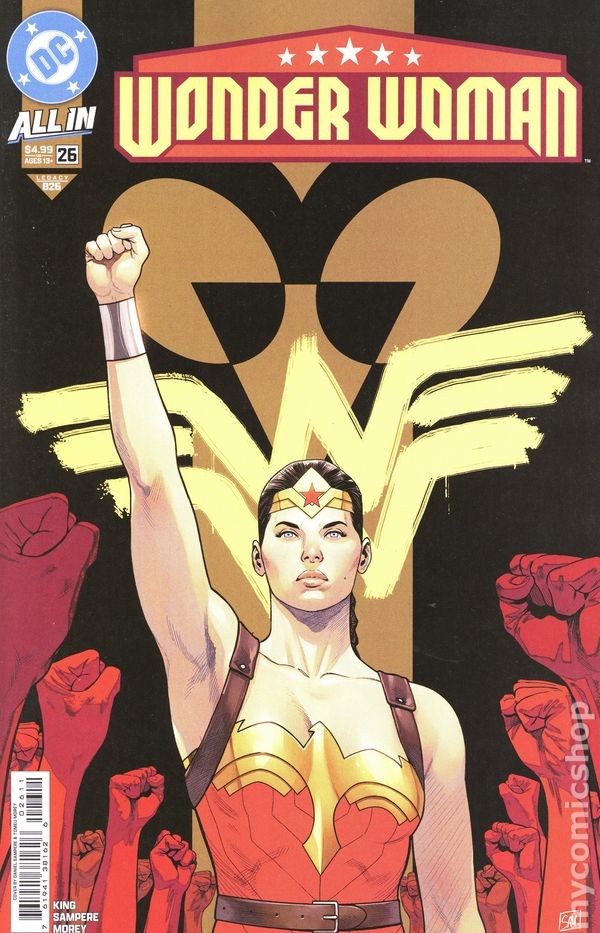 Wonder Woman #26A quasi nuovo 2025 immagine stock